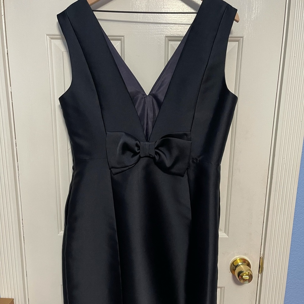 Kate Spade Open Back Dress Size 16 Navy V-Neck